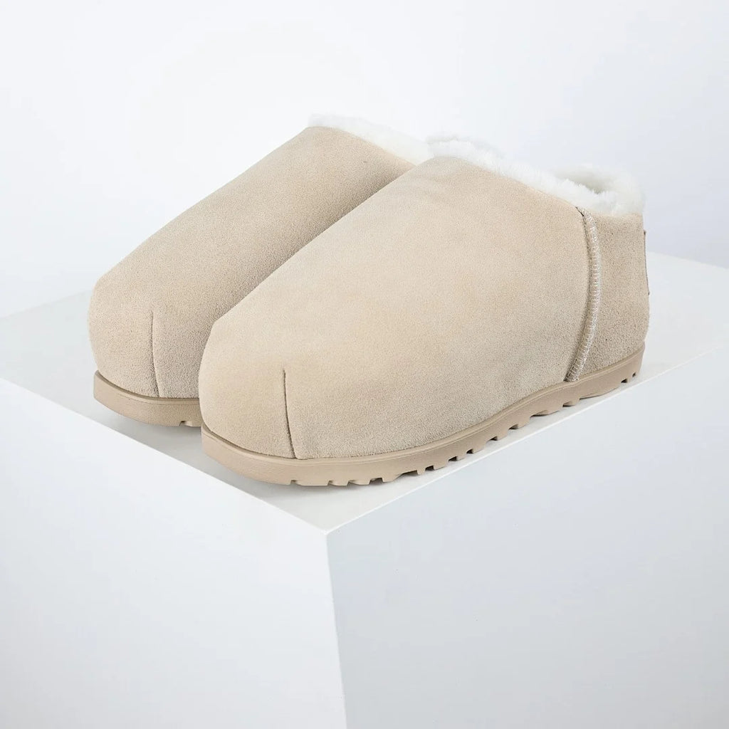 UGG Platform Short Snow Boot – Chunky Sole, Warm-Lined, Beige | Women's