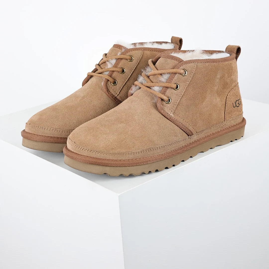 UGG Platform Short Snow Boots – Warm-Lined Winter Boot in Chestnut | Extended Sizes 35–44