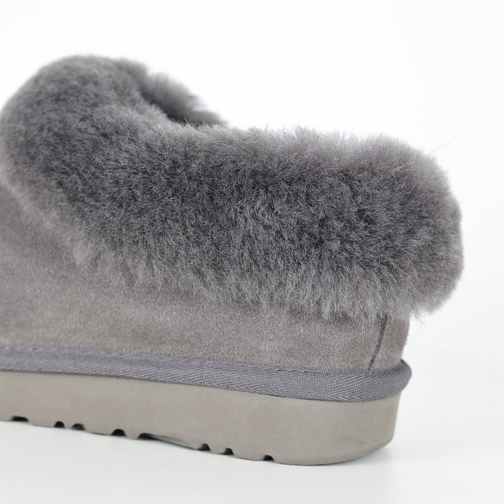 UGG Tazz Platform Mule Slipper – Women's Shearling-Lined Slide with 2cm Sole in Gray