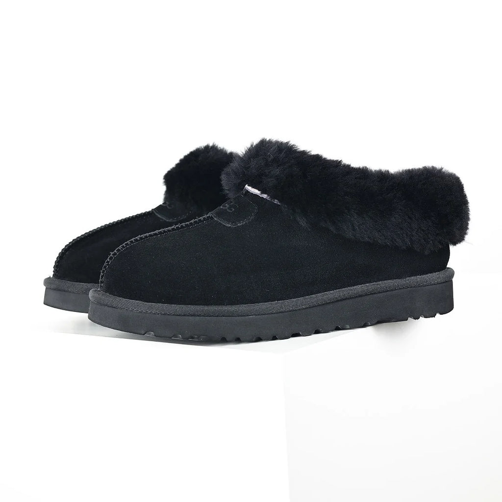 UGG Tazz Platform Mule Slipper – Women's Shearling-Lined Slide with 2cm Sole in Black