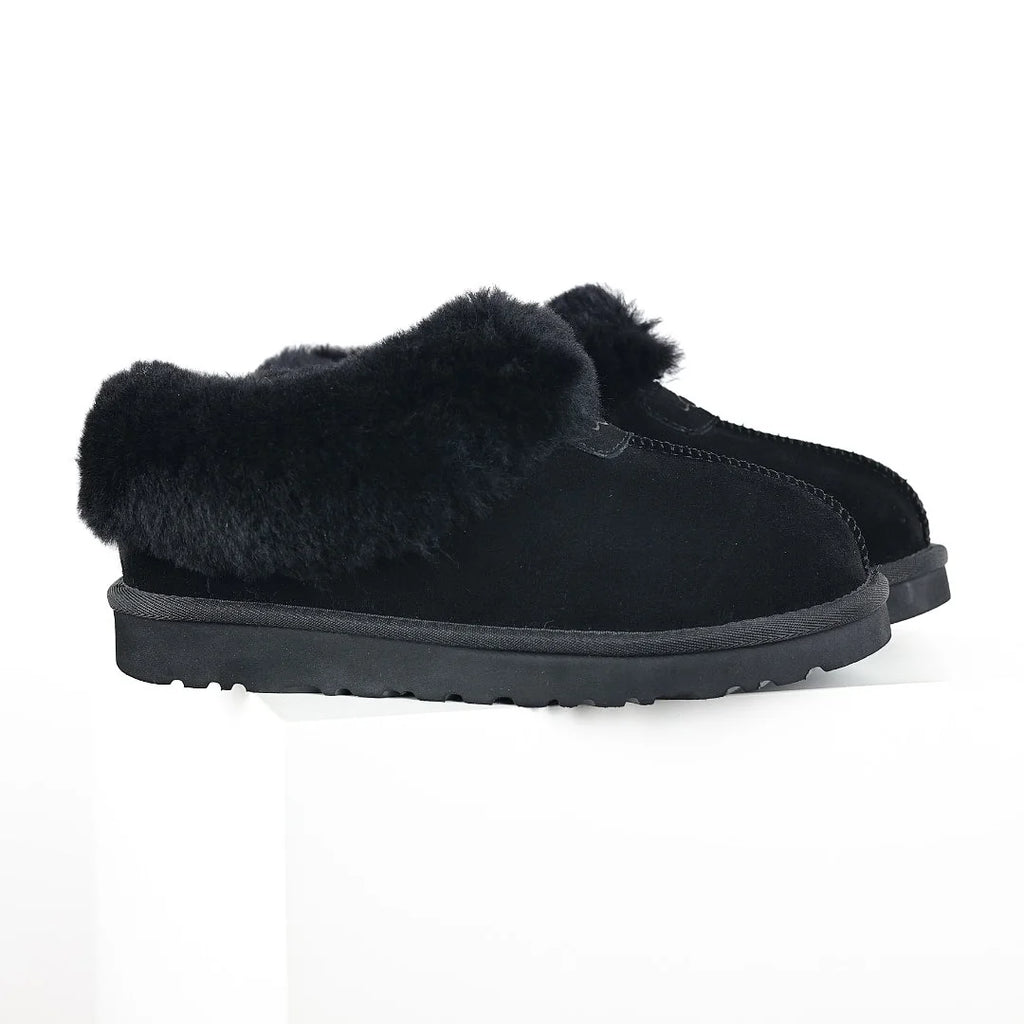 UGG Tazz Platform Mule Slipper – Women's Shearling-Lined Slide with 2cm Sole in Black