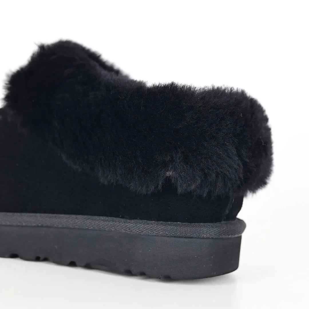 UGG Tazz Platform Mule Slipper – Women's Shearling-Lined Slide with 2cm Sole in Black