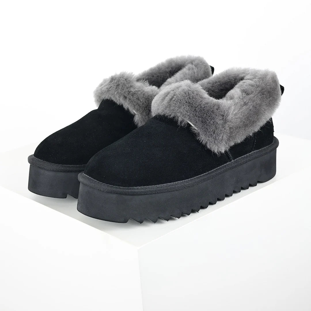 UGG Classic Mini Platform Boot – Women's Warm-Lined Winter Boot with 3cm Sole in Black