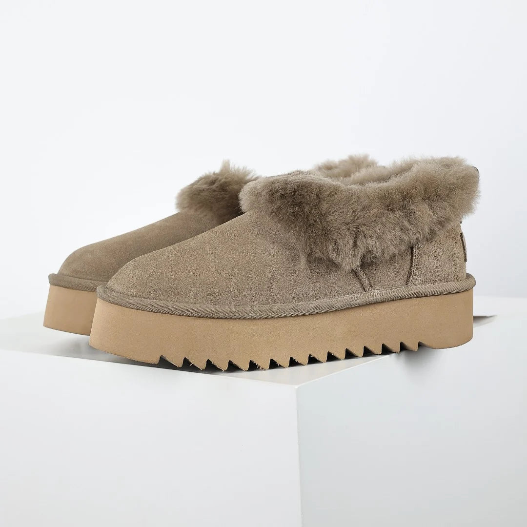 UGG Classic Mini Platform Boot – 3 cm Sole, Warm-Lined, Brown
