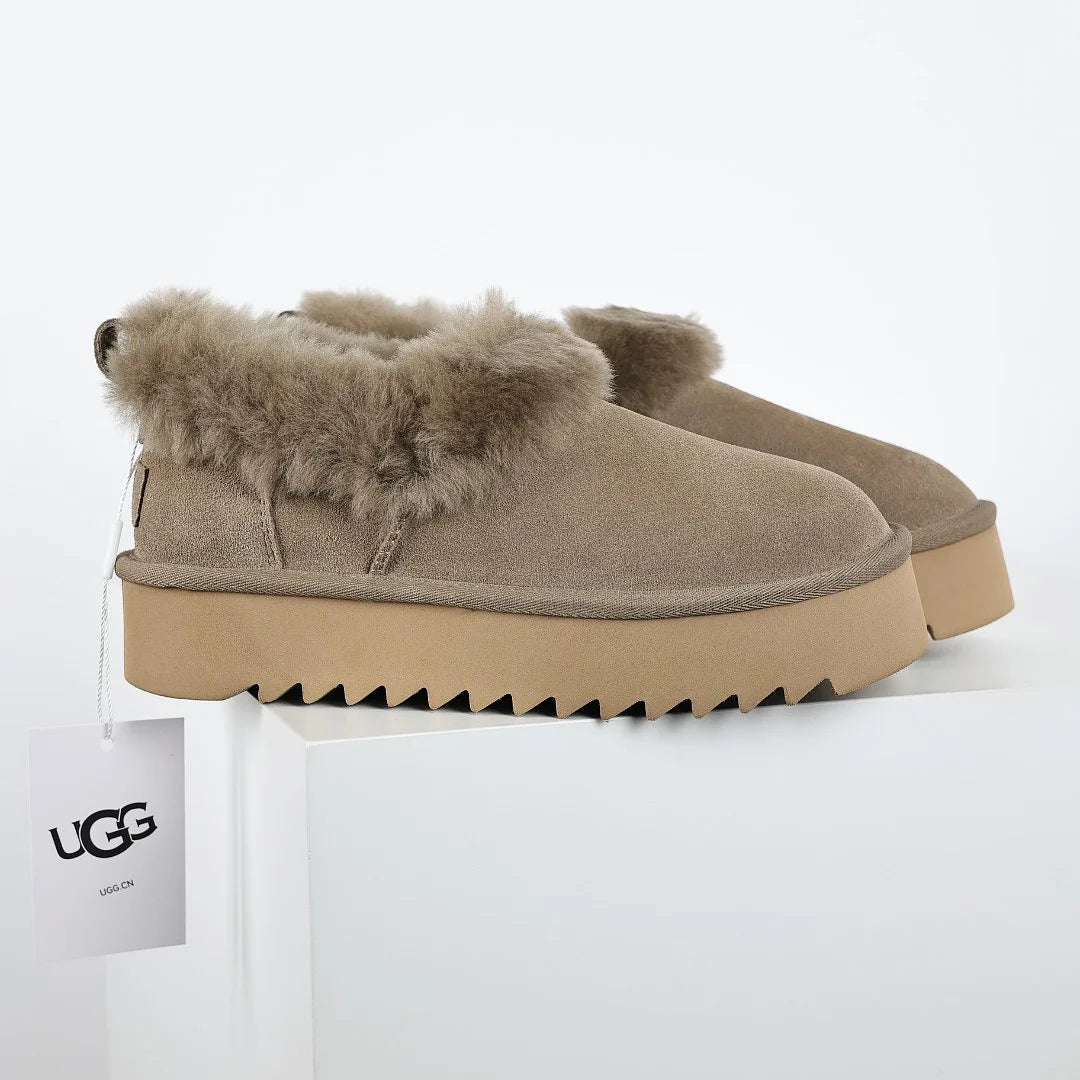 UGG Classic Mini Platform Boot – 3 cm Sole, Warm-Lined, Brown