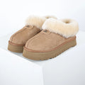 UGG Tazz Platform Mule Slipper – Women's Shearling-Lined Slide with 4cm Chunky Sole in Chestnut