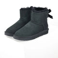 UGG Bailey Bow Mini Ankle Boot – Women's Shearling-Lined Boot with Bow Detail in Black