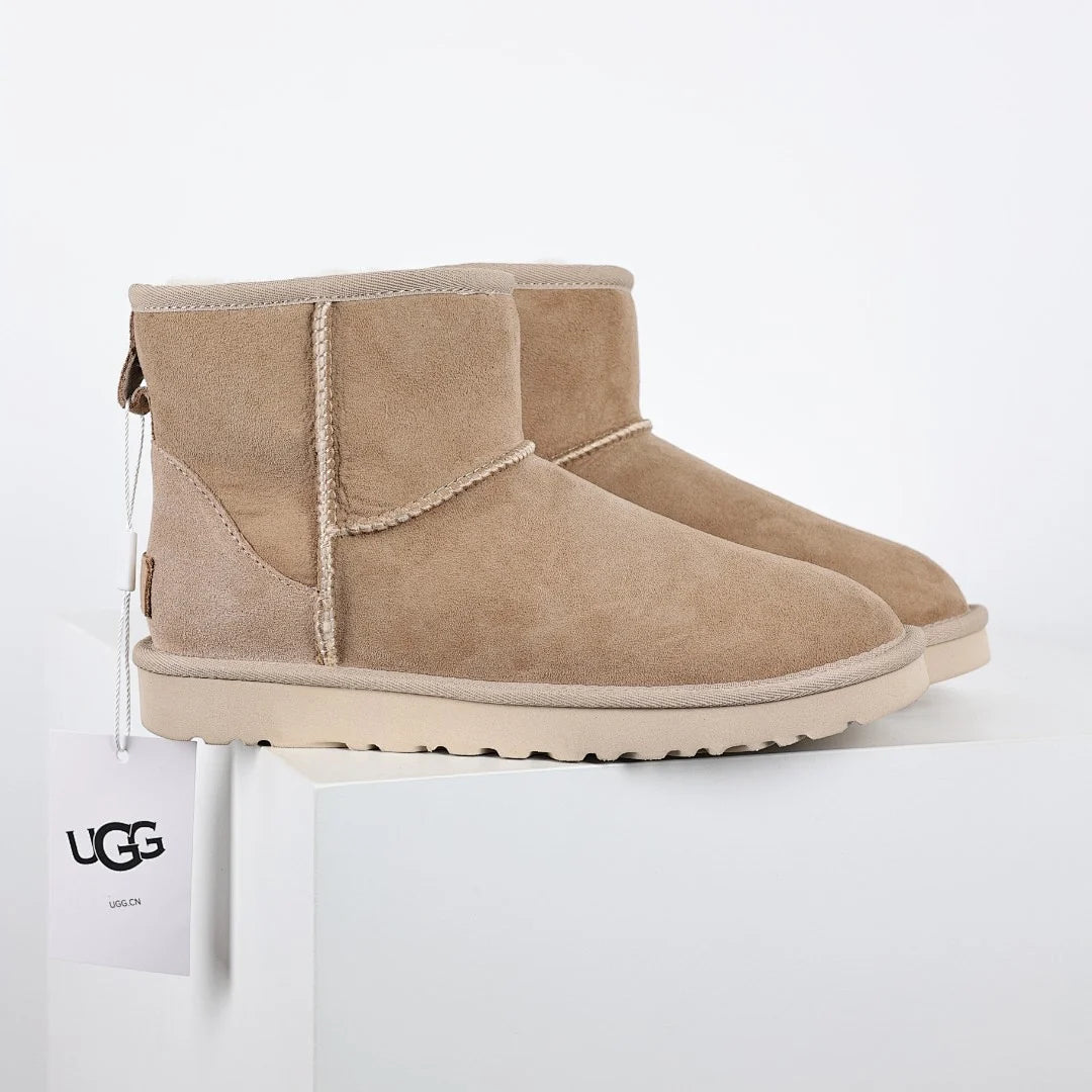 UGG Mini Platform Short Snow Boots – Warm-Lined Winter Boot in Chestnut | Sizes 35–45
