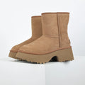 UGG Classic Mini Platform Boot – 5 cm Chunky Sole, Warm-Lined, Chestnut | Women's 35–40