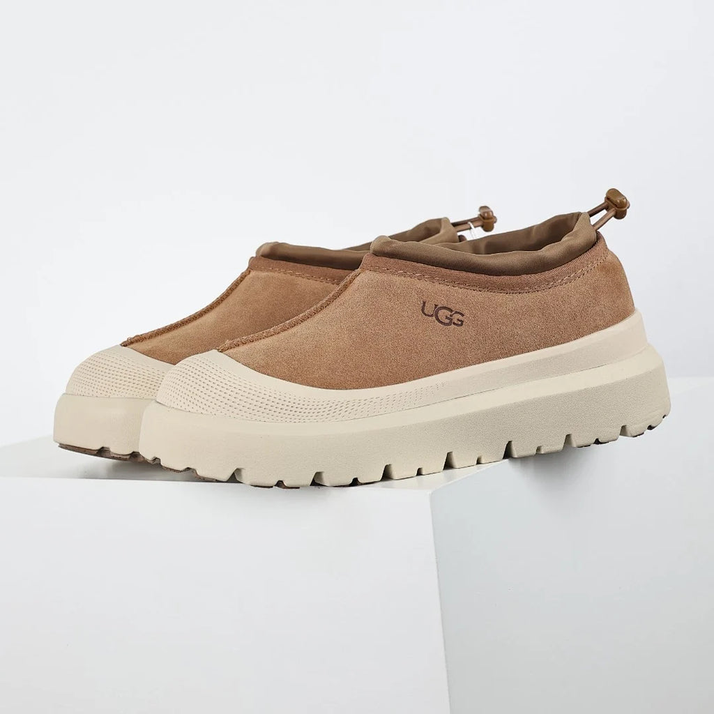 UGG Tasman Platform Low-Top Shoes – Women's Slip-On with 4cm Sole in Chestnut | Sizes 35–44