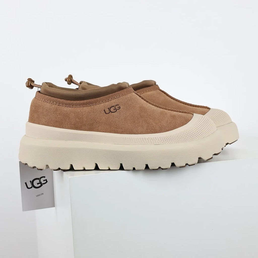 UGG Tasman Platform Low-Top Shoes – Women's Slip-On with 4cm Sole in Chestnut | Sizes 35–44