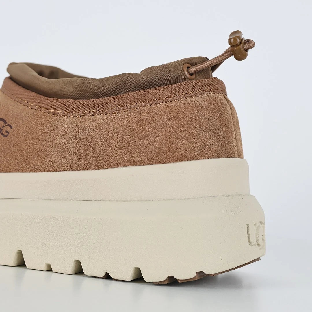 UGG Tasman Platform Low-Top Shoes – Women's Slip-On with 4cm Sole in Chestnut | Sizes 35–44