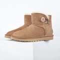 UGG Mini Platform Short Snow Boots – Warm-Lined Women's Winter Boot in Chestnut
