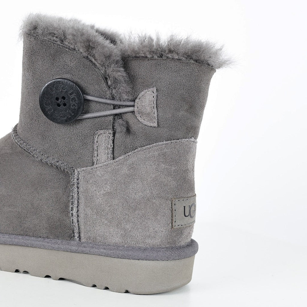 UGG Mini Platform Short Snow Boots – Warm-Lined Women's Winter Boot in Gray