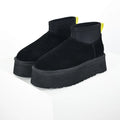 UGG Platform Short Snow Boots – Women's Warm-Lined Winter Boot with 5cm Sole in Black