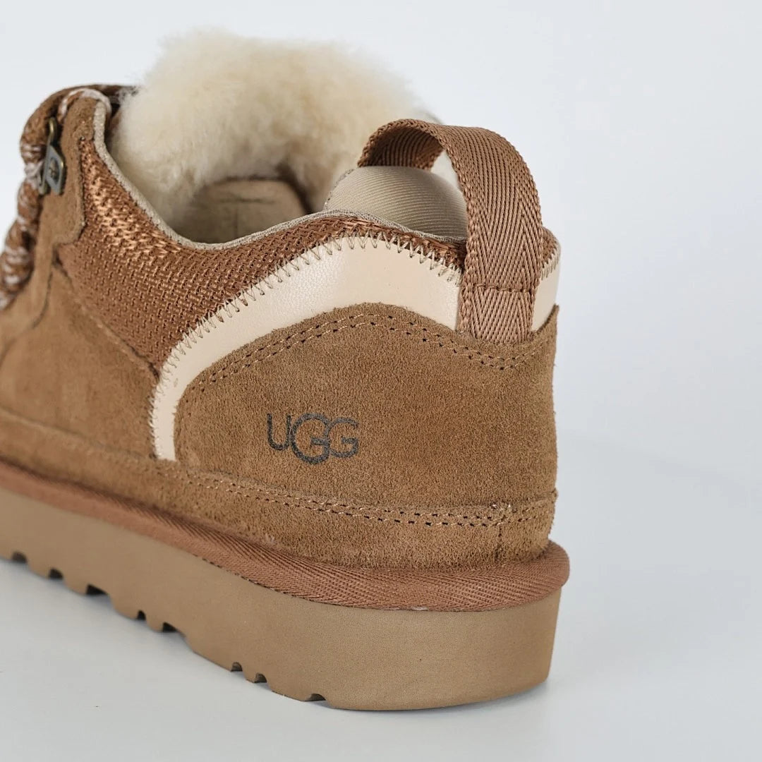 UGG Platform Short Snow Boot – Chunky Sole, Warm-Lined, Chestnut