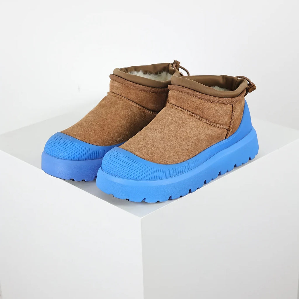 UGG Platform Short Snow Boot – 4 cm Platform, Warm-Lined, Chestnut | Men's