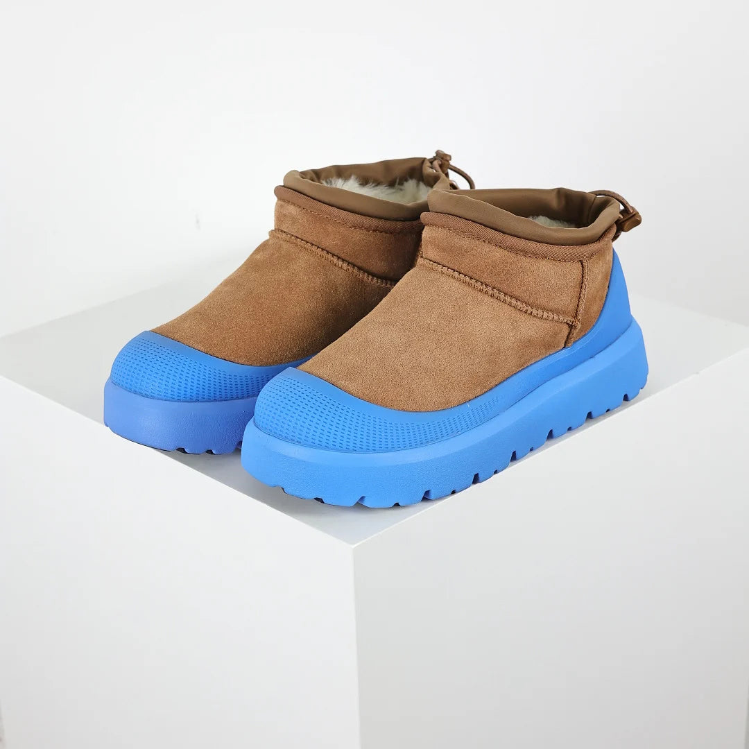UGG Platform Short Snow Boot – 4 cm Platform, Warm-Lined, Chestnut | Men's