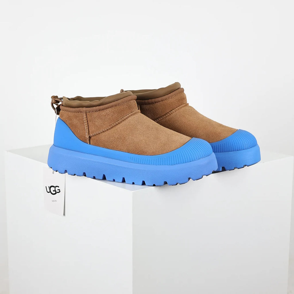 UGG Platform Short Snow Boot – 4 cm Platform, Warm-Lined, Chestnut | Men's