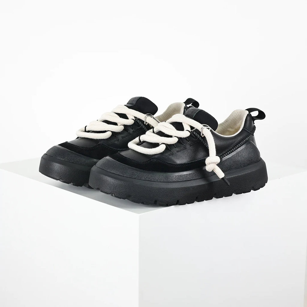 UGG Platform Short Snow Boot  4cm Platform  Winter Boot  Black