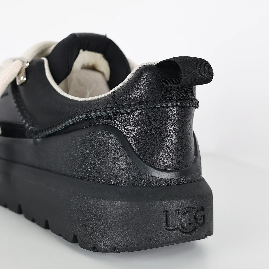 UGG Platform Short Snow Boot  4cm Platform  Winter Boot  Black