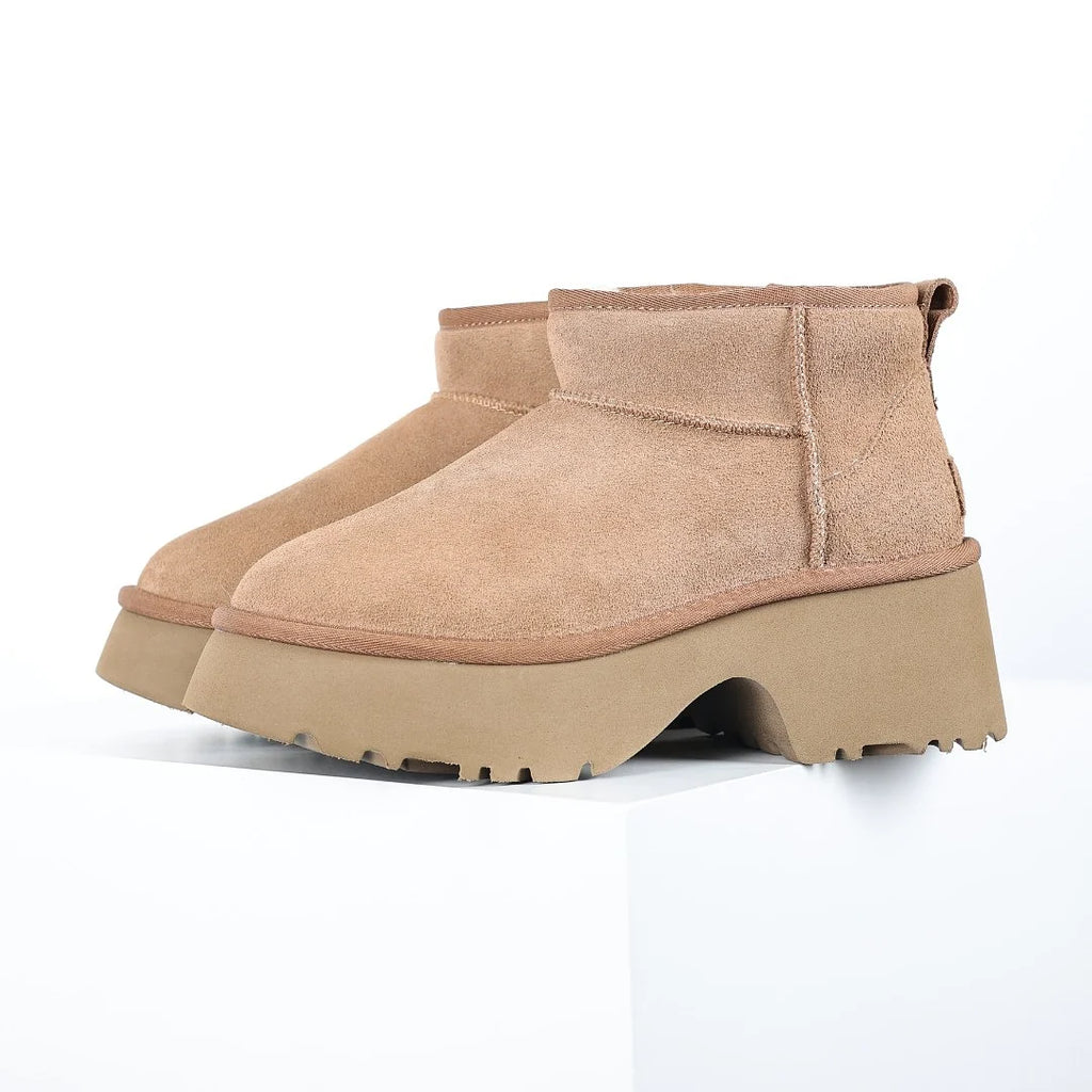 UGG Classic Ultra Mini Platform Boot – 5 cm Chunky Sole, Warm-Lined, Chestnut | Women's