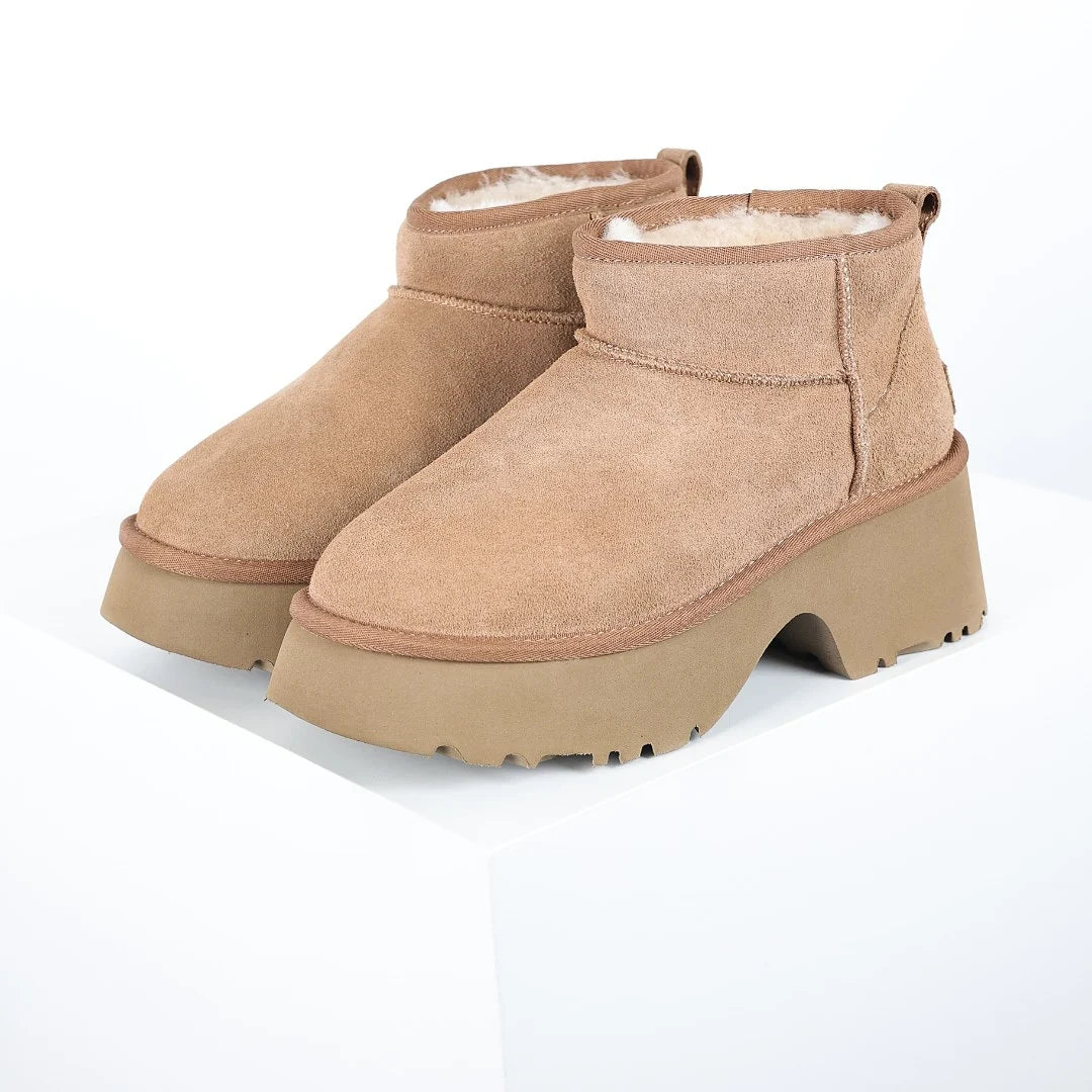 UGG Classic Ultra Mini Platform Boot – Women's Chunky Sole Winter Boot with 5cm Sole in Chestnut