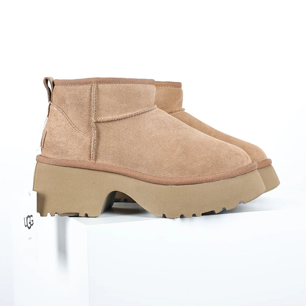UGG Classic Ultra Mini Platform Boot – Women's Chunky Sole Winter Boot with 5cm Sole in Chestnut