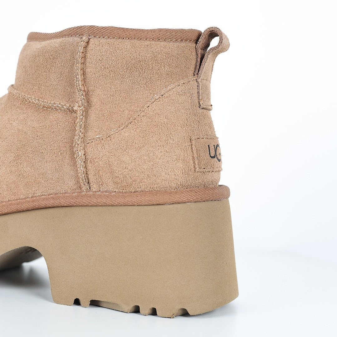 UGG Classic Ultra Mini Platform Boot – 5 cm Chunky Sole, Warm-Lined, Chestnut | Women's