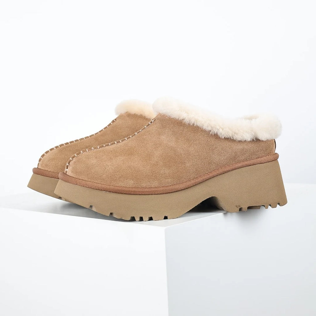 UGG Fisherman Wedge Snow Boot – 5 cm Wedge Sole, Warm-Lined, Chestnut