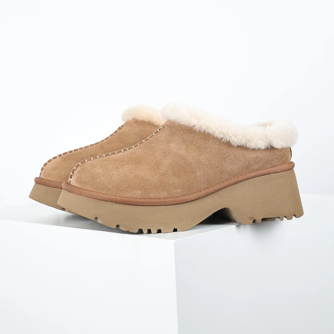 UGG Fisherman Wedge Snow Boot – 5 cm Wedge Sole, Warm-Lined, Chestnut | Women's 35–40