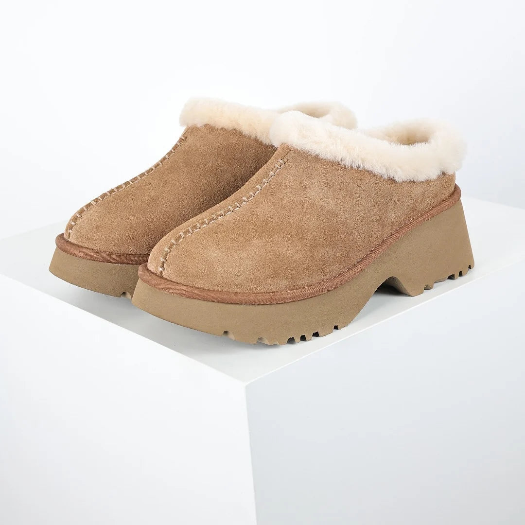 UGG Fisherman Wedge Snow Boot – 5 cm Wedge Sole, Warm-Lined, Chestnut | Women's 35–40