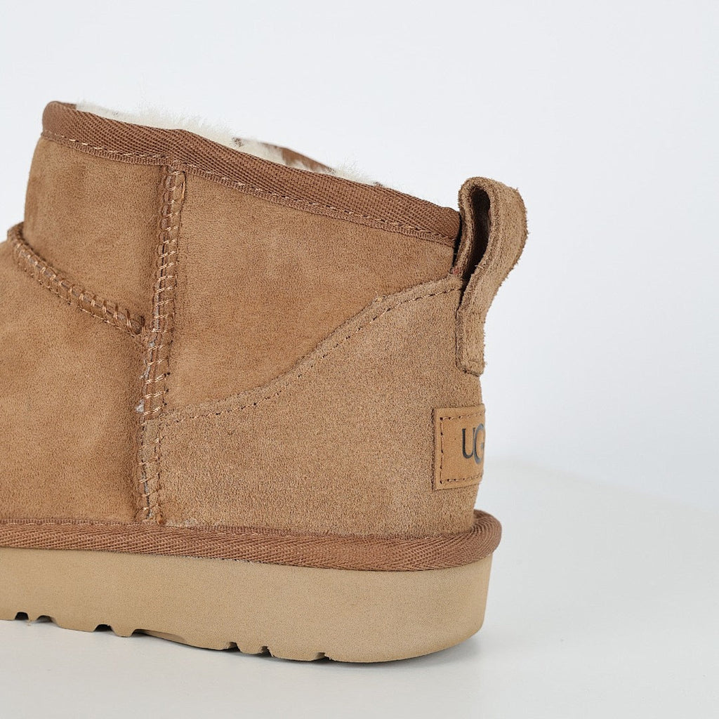 UGG Platform Short Snow Boot – Warm-Lined Winter Boot with 3cm Sole in Chestnut | Sizes 35–44