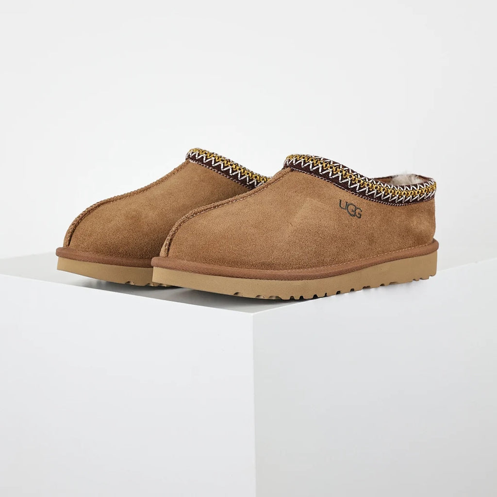 UGG Tazz Platform Mule Slipper – Unisex Warm-Lined Slip-On with 5cm Sole in Chestnut