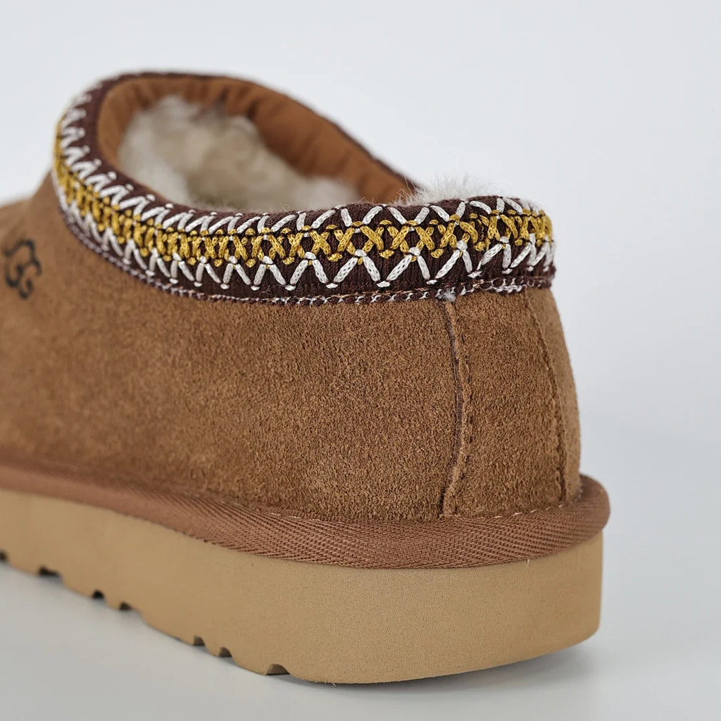 UGG Tazz Platform Mule Slipper – Unisex Warm-Lined Slip-On with 5cm Sole in Chestnut