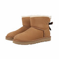 UGG Bailey Bow Mini Snow Boot – Warm-Lined, Chestnut | Women's 35–40