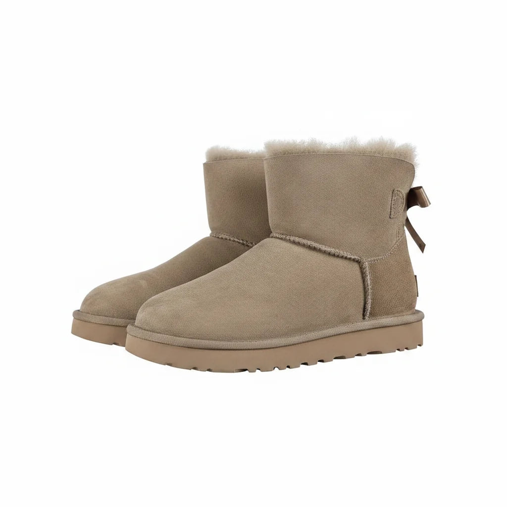 UGG Bailey Bow Mini Snow Boot – Warm-Lined, Brown | Women's 35–40