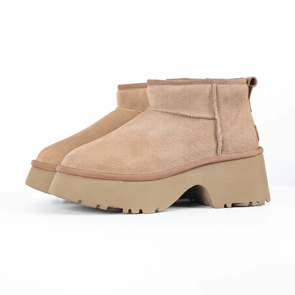 UGG Classic Ultra Mini Platform Boot – 5 cm Chunky Sole, Warm-Lined, Chestnut | Women's