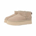 UGG Platform Short Snow Boot – Chunky Sole, Warm-Lined, Sand | Women's 35–40